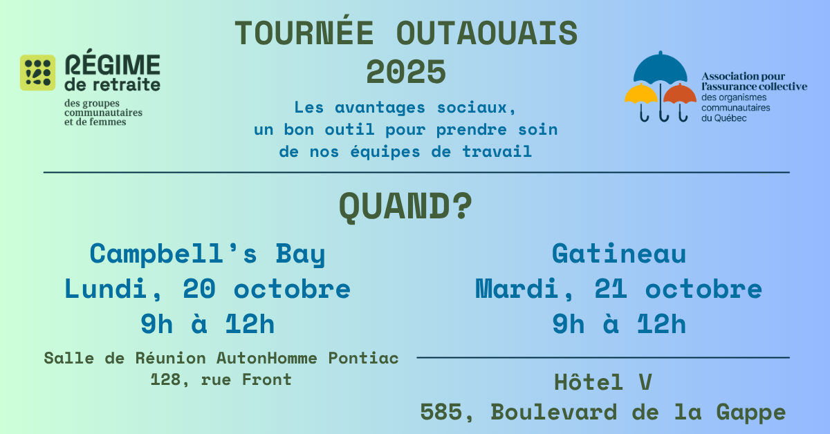 Tournée Outaouais 2025 – AACOCQ & RRFS-GCF
