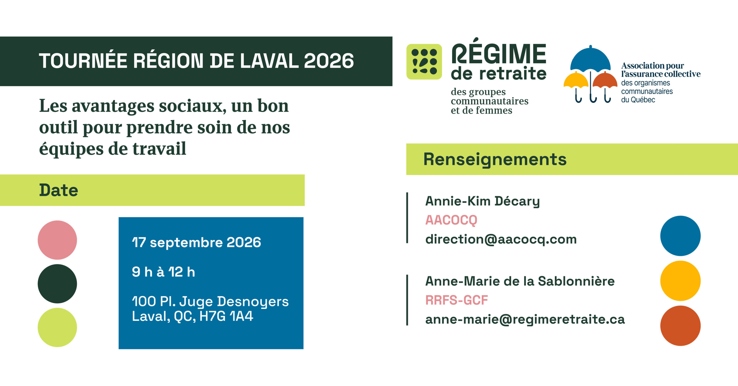 RRFS-GCF & AACOCQ – Séance d’information à Laval